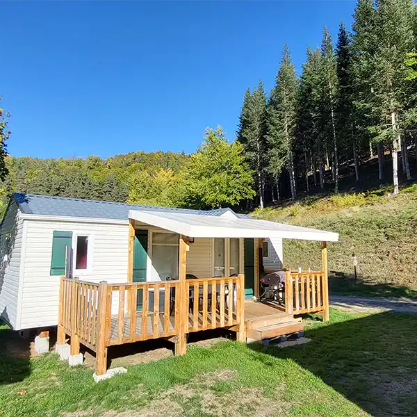 mobil home camping Margeride Lozère